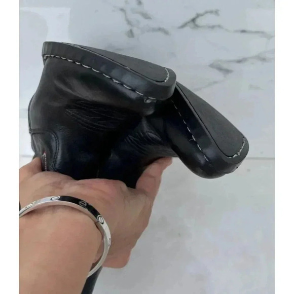 Cody James Kids Pull On Mid Calf Cowboy Western Black Leather Boots Sz 21 - Picture 12 of 13